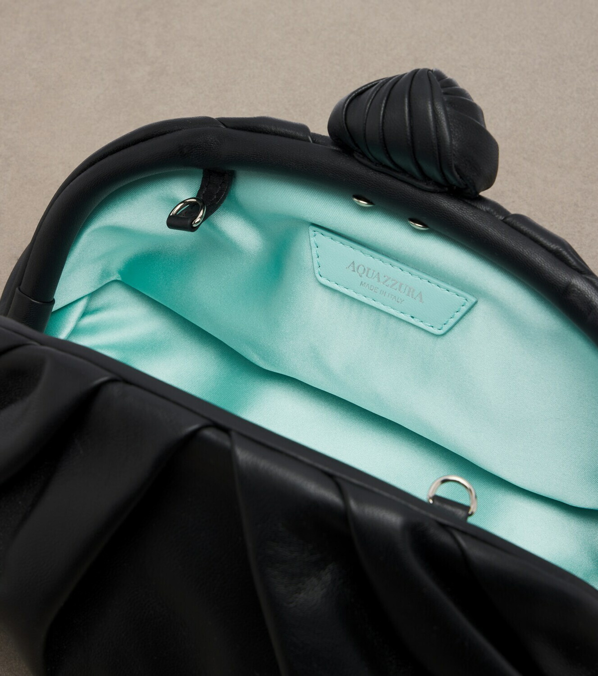 Aquazzura Cocoon leather clutch