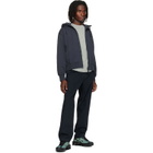 Stone Island Navy 6100009 Organic Cotton Fleece Hoodie
