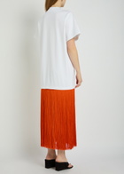 Alaïa Fringed Cotton T-shirt White