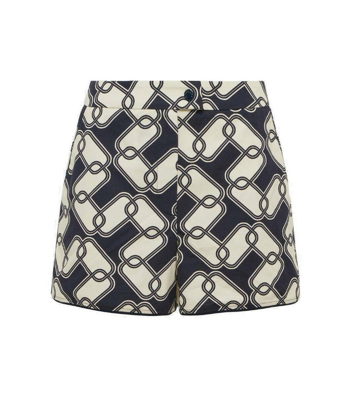 Photo: Moncler Printed mid-rise cotton shorts