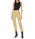 Common Leisure - High-rise straight leather pants