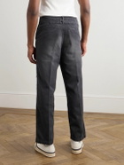 Visvim - Crash Straight-Leg Distressed Cotton-Twill Chinos - Black