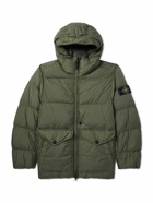 Stone Island - Logo-Appliquéd Quilted Shell Down Jacket - Green