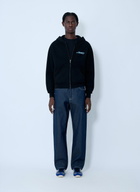Awake NY Logo Motif Hooded Sweatshirt