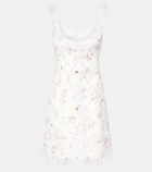 Giambattista Valli Ruffled jacquard minidress