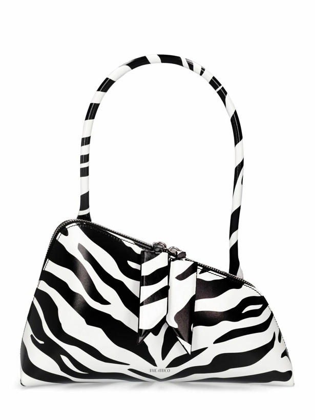 Photo: THE ATTICO - Sunrise Zebra Print Leather Shoulder Bag