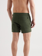 TOM FORD - Slim-Fit Short-Length Swim Shorts - Green