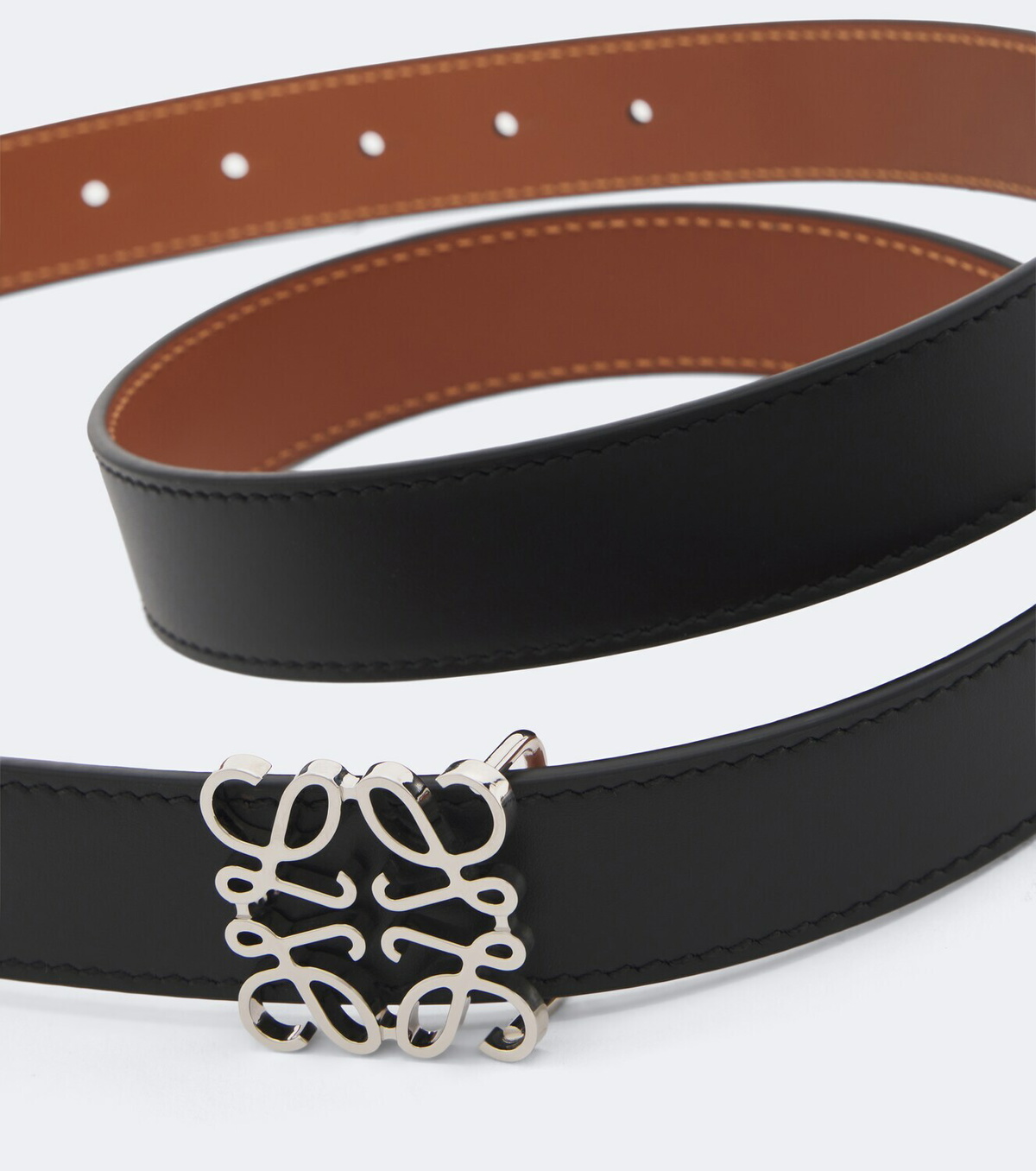 Loewe Anagram reversible leather belt
