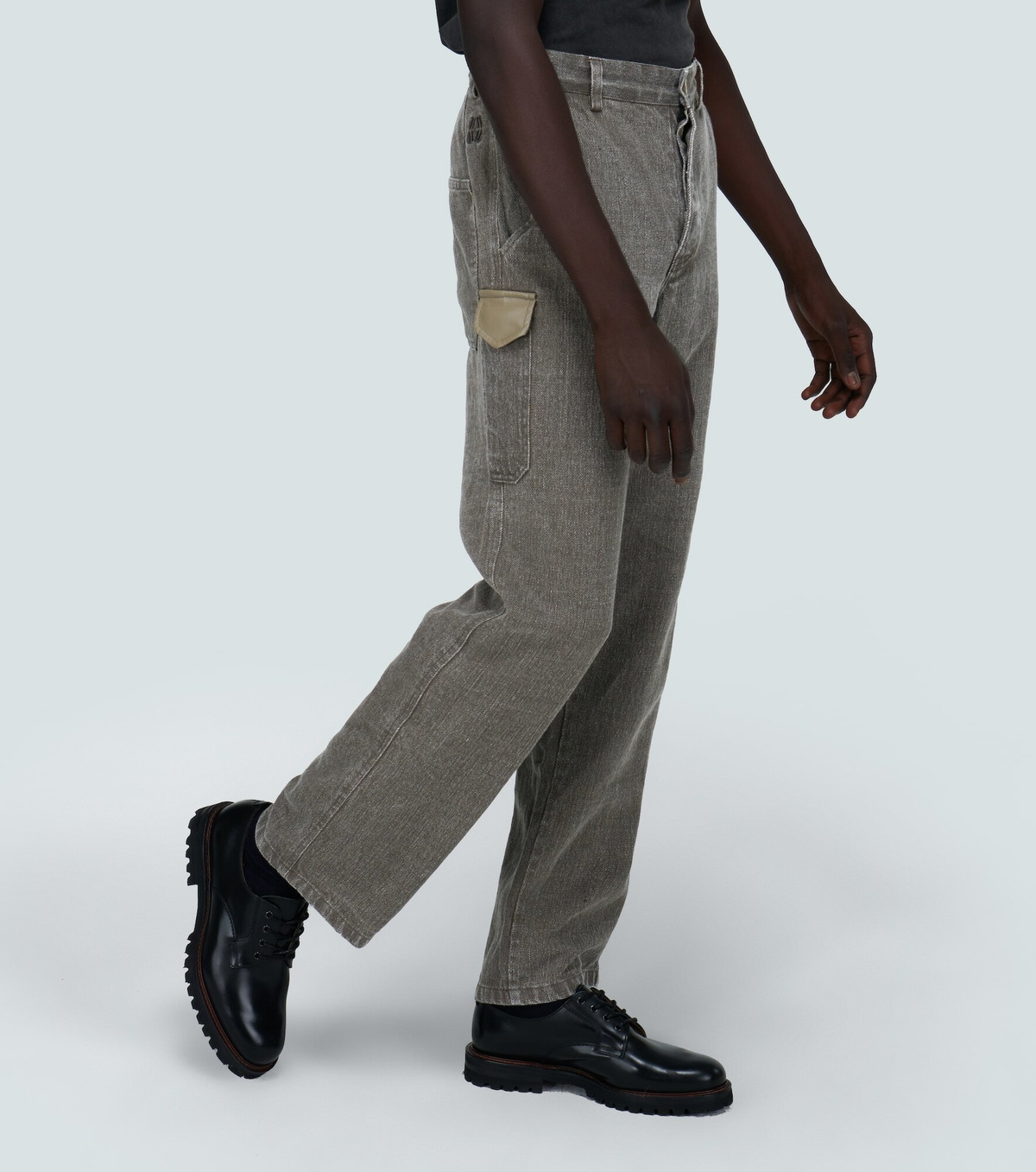 Nanushka - Bil linen denim-look pants