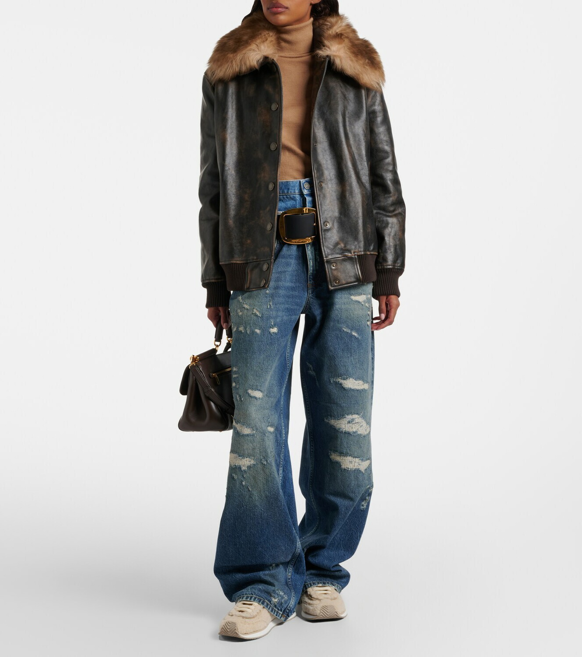 Dolce&Gabbana DG Cushion shearling sneakers