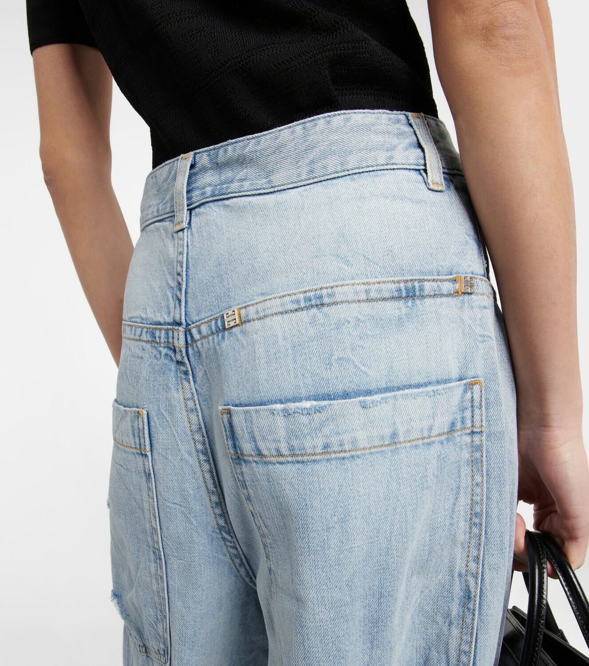 Givenchy - Distressed wide-leg jeans Givenchy
