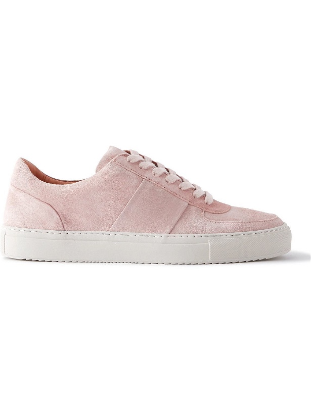 Photo: Mr P. - Larry Regenerated Suede by evolo Sneakers - Pink