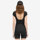 Represent Women's Cap Sleeve Bodysuit in Jet Black