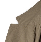 Frescobol Carioca - Johannes Huebl Unstructured Cotton-Blend Seersucker Suit Jacket - Green