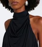De La Vali Vida draped jersey minidress
