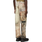 Our Legacy Multicolor Pierro Carvings Third-Cut Jeans