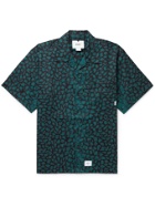 WTAPS - Night Vision Camp-Collar Leopard-Print Cotton-Twill Shirt - Black