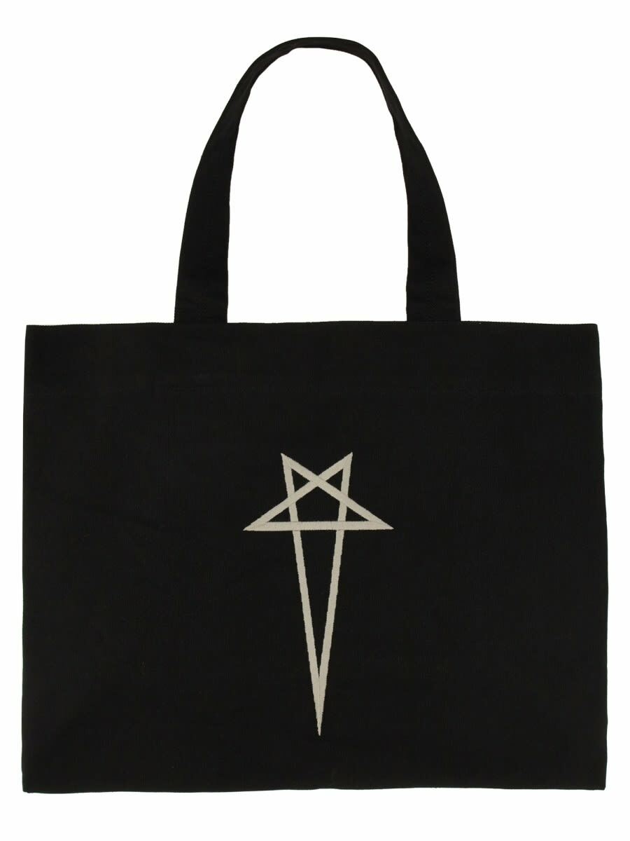 Rick Owens トロリーウィークエンド トートバッグ Trolley Rick Owens Trolley Leather Tote Bag | Black | FARFETCH