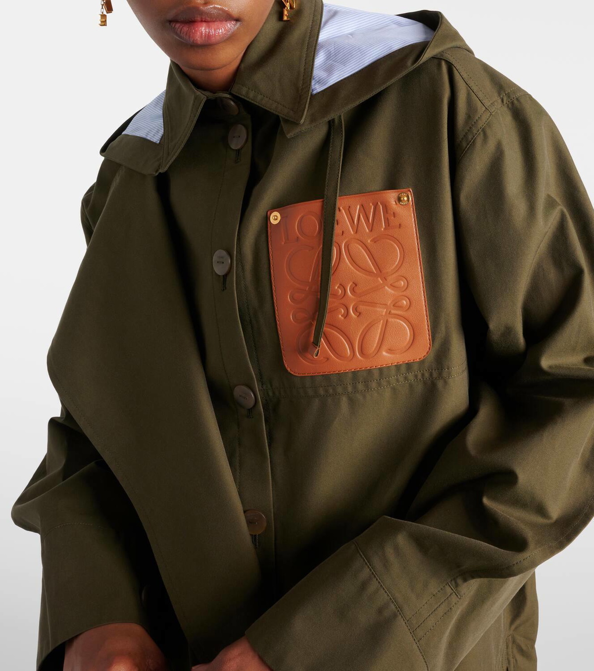 【国内発】LOEWE Anagram フーディー(コットン) Loewe Anagram cotton gabardine parka Loewe