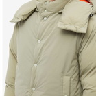 F/CE. Men's Down Circulation Parka Jacket in Sage Green