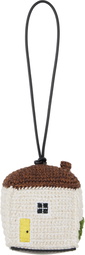 JW Anderson Brown & Off-White House Crochet Keychain