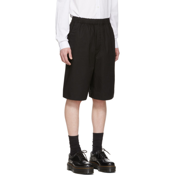 McQ Alexander McQueen Black Elasticized Shorts