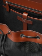 Serapian - Large Logo-Embossed Coated-Canvas and Leather Backpack