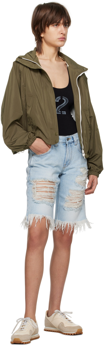 TheOpen Product Blue Distressed Denim Shorts