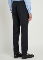Slowear Drawstring Tapered-leg Wool Trousers Navy