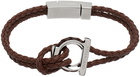 Ferragamo Brown Gancini Bracelet