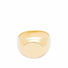 Jil Sander Men's Classic Chevalier Ring in Gold