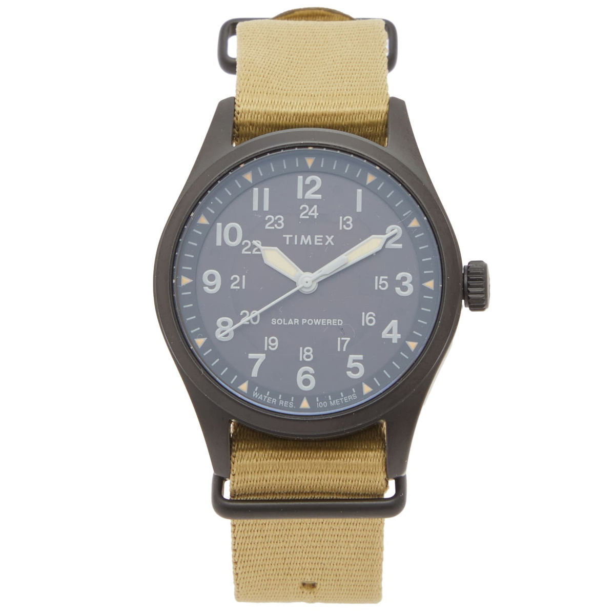 Timex Field Post 38 Solar Watch in Khaki/Black Timex
