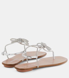 Aquazzura Capri Nights embellished thong sandals