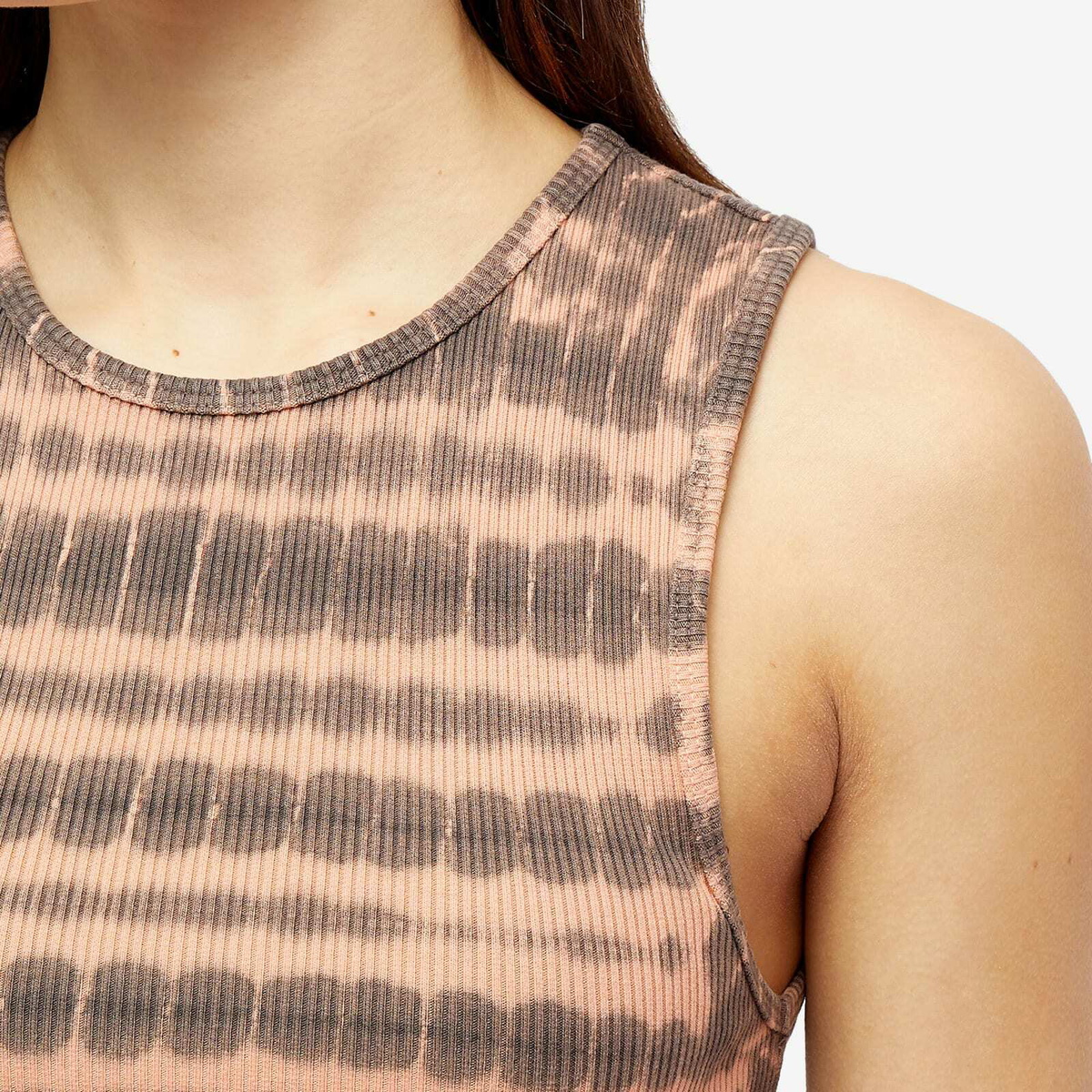 Agolde Women's Nova Tie Dye Tank Vest in Charcoal Tie Dye AGOLDE