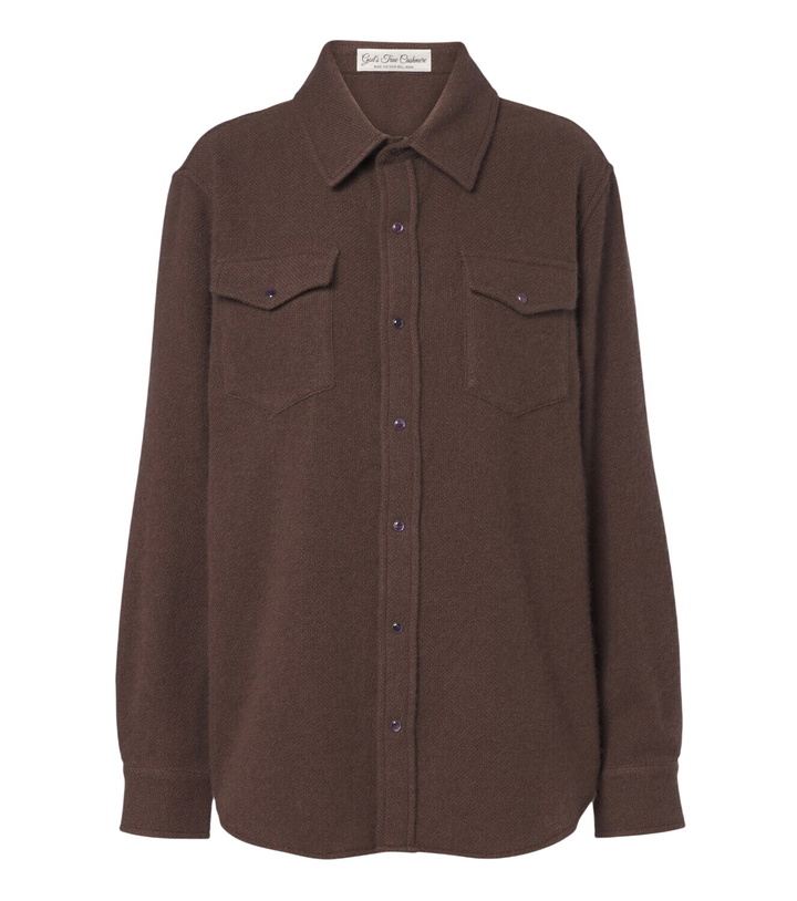 Photo: God's True Cashmere Cashmere shirt with amethysts