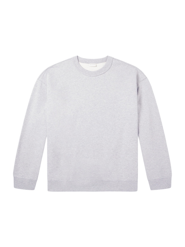 Photo: Dries Van Noten - Cotton-Jersey Sweatshirt - Gray