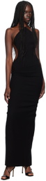 Mônot Black Triangle Top Maxi Dress