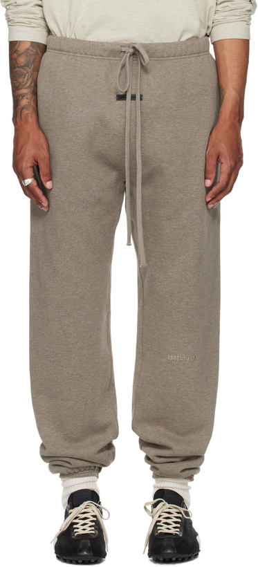 Photo: Fear of God ESSENTIALS Brown Vintage Fleece Sweatpants
