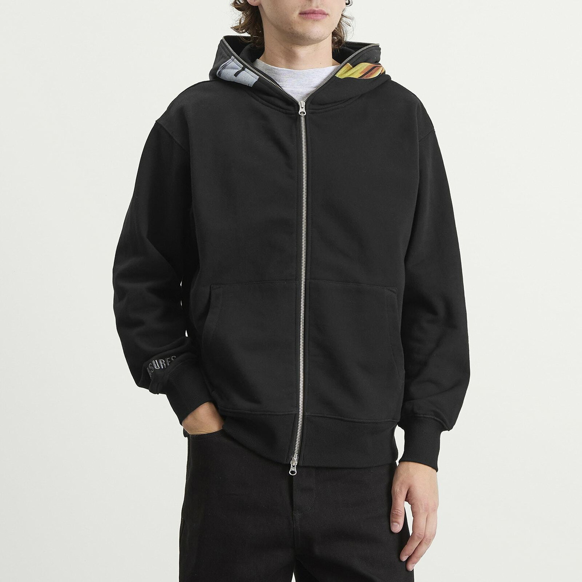 Pleasures Men's Ram Zip Hoodie in Black