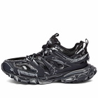 Balenciaga Men's Track Sneakers in Black/White