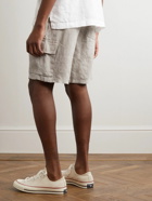 Vilebrequin - Straight-Leg Linen Drawstring Cargo Shorts - Neutrals