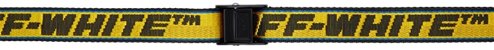 Photo: Off-White Yellow & Black Mini Tape Industrial Belt