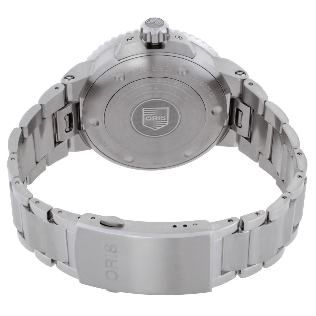 Oris Aquis Depth Gauge Automatic Black Dial Mens Watch 01 733 7755 4154-Set MB