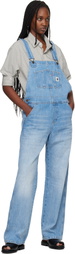 Carhartt Work In Progress Blue Bib Straight Denim Overalls
