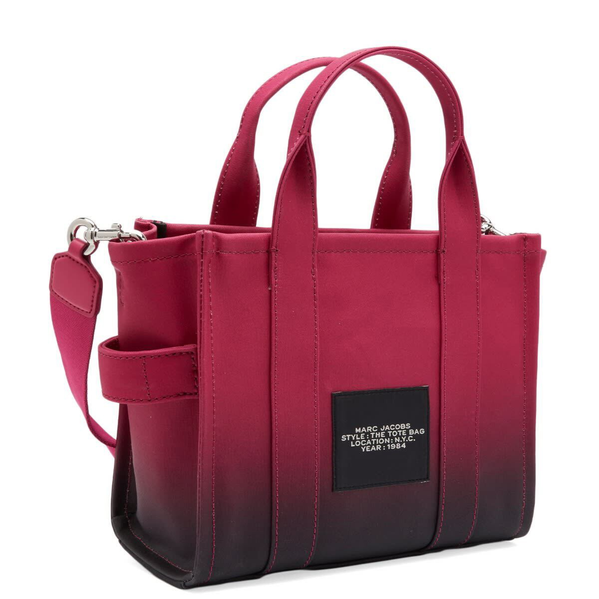 Marc Jacobs Women's The Small Tote in Black/Hot Pink Marc Jacobs