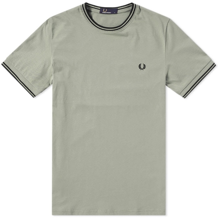 Photo: Fred Perry Twin Tipped Tee Green