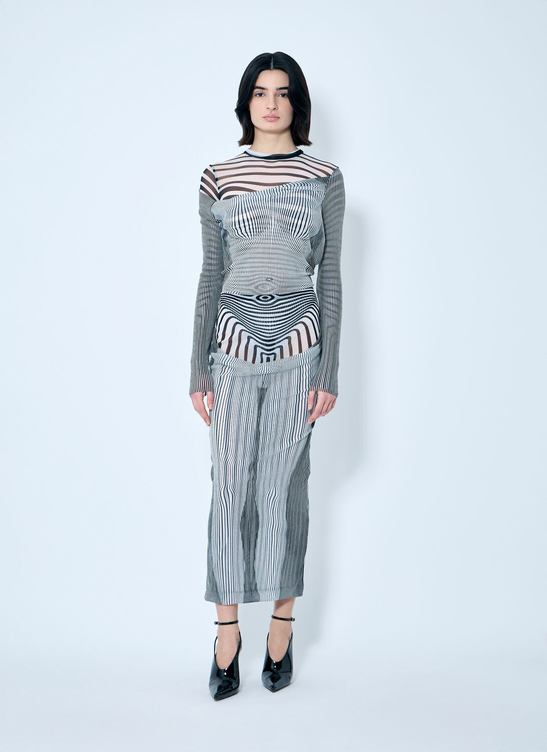 Jean Paul Gaultier Double-Layer Mesh Bodysuit