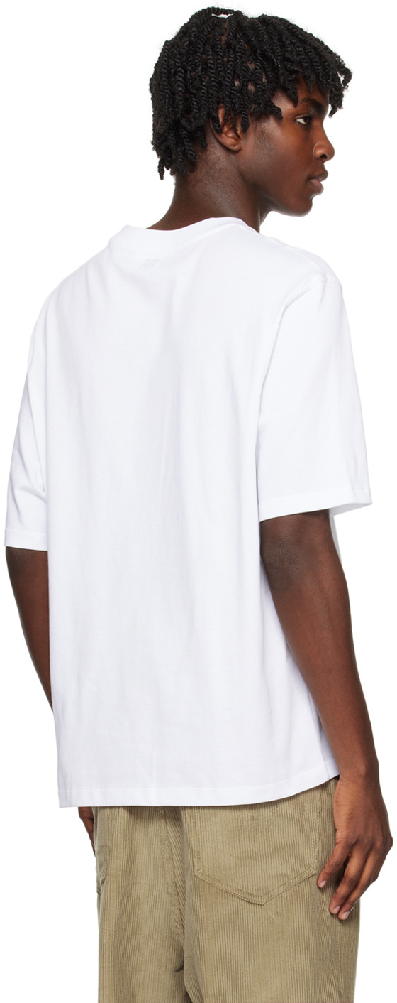 AMI Paris White Ami De Cœur T-Shirt AMI