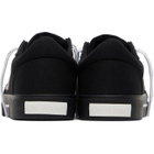 Off-White Black Vulcanized Low Canvas Sneakers
