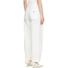 TOTEME White Single Pleat Cotton Trousers